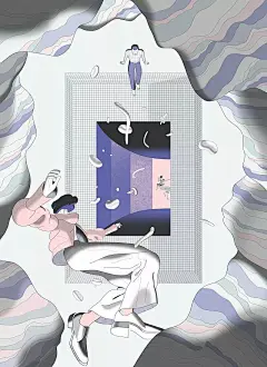 为什么《纽约时报》《纽约客》总找他画插画？_作品 : 不管是最流行的H5，还是最热门的电影海报，亦或是产品包装，我们发现，越来越多的品牌更愿意使用插画来进行品牌包装和推广，用插画来传达品牌文化和故事。插画，已经从传统的文字间的“插图”变为更为广义的艺术形式。而对于