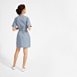 Women’s Cotton Collarless Belted Shirtdress | Everlane