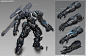 Archangel Mech Concept , bryant Koshu : Here are some concepts I've done for the Archangel Mech. Final version was touched up by many other artists, but I've done the earlier paintings, and the proxy model.