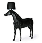 荷兰Moooi Horse Lamp 黑马立灯 动物系列