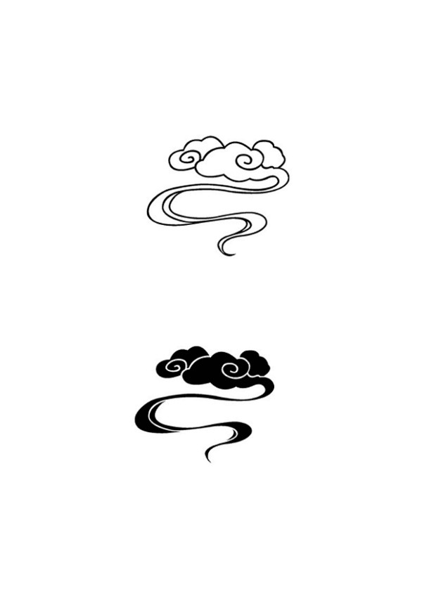 传统素材 传统文化 古风 水墨 笔刷 书法 古筝 极简 花纹 古典花纹