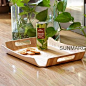 北欧日式面包盘子 装饰造型木托盘 咖啡盘 茶盘 置物 收纳盘 方形-淘宝网