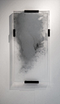 Tom Palmer | Ghost Mirror | glass, silver, perspex, brass