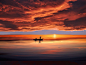 Boat, Men, Sunset, Silhouettes, Sky, Clouds, Dusk
