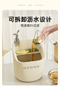 桌面垃圾桶可爱创意高颜值家用办公室桌子茶几餐桌专用茶水桶轻奢-tmall.com天猫