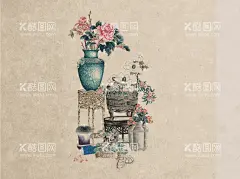 工笔画背景古装PSD模板  - 源文件下载【酷图网】插图,插画,书籍,小说,画册,水彩,民国,复古风,影楼,古风,中国风,典雅,花盆,金色,茶几,菊花,盆栽,兰花,牡丹,茱萸,绿色,植物,大气,复古,古典,毕业,情侣,儿童,全家福,海报,婚纱,写真,摄影,后期,换景,抠图,背景,PS,模版,素材,浪漫,相册卡片贺卡,设计,