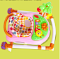 正品6-18个月U型宝宝婴儿学步车防侧翻带音乐刹车折叠餐桌静音轮-淘宝网