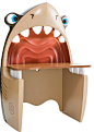 Shark Study Desk modern-kids-desks-and-desk-sets