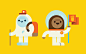 Bigs and Yeti : Characters for Facebook Messenger