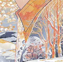 #画笔的力量# 新一期周刊头版—冰雪消融之际，春和景明山花烂漫 #插画# 希望与你我同在李旻插画超话 @微博美学 ​​​​