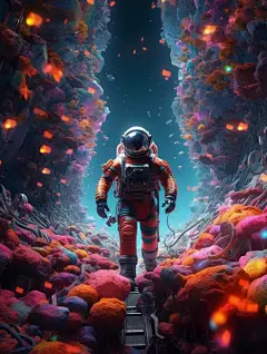 太空宇宙星球空间Midjourney关键词-Ai宇宙吧-