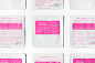 pink editorial mask Pack cosmetcis fluorescence color Korea