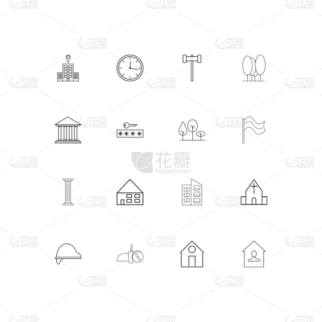 直的,建筑业,计算机图标,建筑体,极简构图,房地产,房屋,酒店,矢量