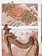 分镜插画｜箜篌海棠