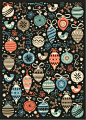 Festive Folk Charms Art Print