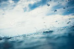 Water Splahes At Sea
