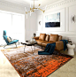 炫艺地毯美式家用茶几客厅简约现代沙发地毯卧室房间个性北欧地毯-淘宝网
