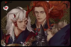 阴阳师手游 酒吞童子 同人图 插画 壁纸 | 酒茨【迷弟同框小雀跃+1000】 | 半次元-第一中文COS绘画小说社区