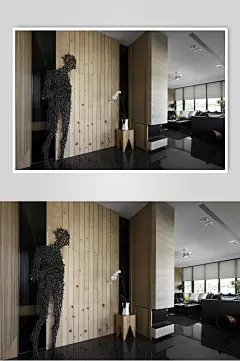 古怪装饰简约木板墙面家居画册图片