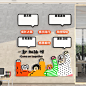 公司企业文化背景墙装饰办公室员工风采照片墙公告栏展示毛毡墙贴-tmall.com天猫