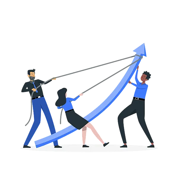 团队目标插画