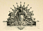 Detail of the crowning elements of the pavilions on the Esplanade des Invalides during the Exposition Universelle of 1900, Paris: 