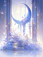 蝴蝶与灯｜ai场景背景壁纸素材midjourney