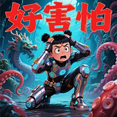 生成哪吒表情包 - 豆包