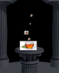 Tea of the gods : Tea of the gods is inspired by a tea type called 'Greek Mountain Tea' also known as “Olympos Tea”, it was thought to be one of the favorite drinks of the Gods. The pillars and floor are created in 3D. The cup of tea is a stockphoto. The 