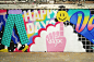 barcelona Collaboration colorful duo Graffiti ILLUSTRATION  Mural pattern streetart wall