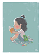Childhood week 2018 : This was my take on Beatrice Blue’s Childhood Week of this year (I think it was the second).I really enjoyed working on those illustrations because each prompt reminded me of various childhood situations that made me who I am right n