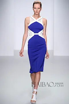 【图】弓道与禅宗的Sexy灵感！David Koma 2014春夏女装秀，海报时尚网回顾2014春夏伦敦时装周_第5页_David Koma_海报时尚网