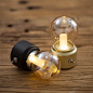 创意复古英伦灯泡灯mini充电小夜灯怀旧USB床头灯移动玻璃氛围灯-淘宝网