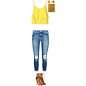 A fashion look from May 2016 featuring crop top, ripped jeans and evening shoes. Browse and shop related looks.