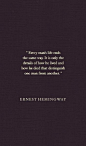 Ernest Hemingway quote