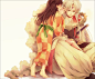 唯美插画分享时间 #治愈系#