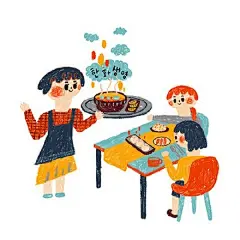 简单有趣的儿童插画来自韩国插画师yumma~