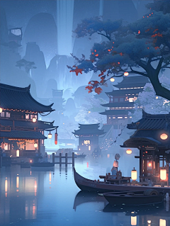 鯉魚摸二萌采集到BG-古风底图
