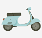 绿色小摩托免抠素材_新图网 https://ixintu.com 可爱小摩托 绿色电动车 设计感 简约摩托 电驴子 旅行 清新