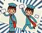 卡通邮政邮递员_新图网 https://ixintu.com 邮政快递 小孩子 信件 插画