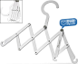 可伸缩式衣架：Pliable Coat-hanger