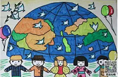 关于好看人物国外儿童画-孩子们的乐趣