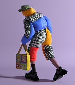 湿饼干采集到C c4d人物