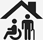 疗养院老年人屋顶图标_88ICON https://88icon.com 疗养院 老年人 屋顶 人 老人 房子 辅助生活 轮椅 新闻调查