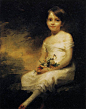 Young Girl Holding Flowers by Henry Raeburn