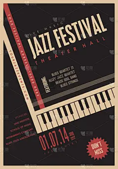 爵士音乐电影节海报