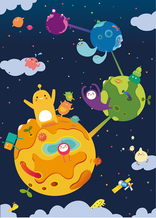 创意星球装饰画