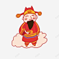 卡通手绘财神图案 免抠png 设计图片 免费下载 页面网页 平面电商 创意素材