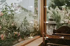 窗户 玻璃 玻璃 花壁纸 美丽的花朵 自然 花园 花卉背景 花朵