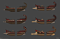 Assassin's Creed Odyssey Player Ship, Wavenwater Michael Guimont : Here's some concepts I've done during my time at Ubisoft Quebec for Assassin's Creed Odyssey. 
I've been assigned to the props team after a while and this was my first task, design the pla